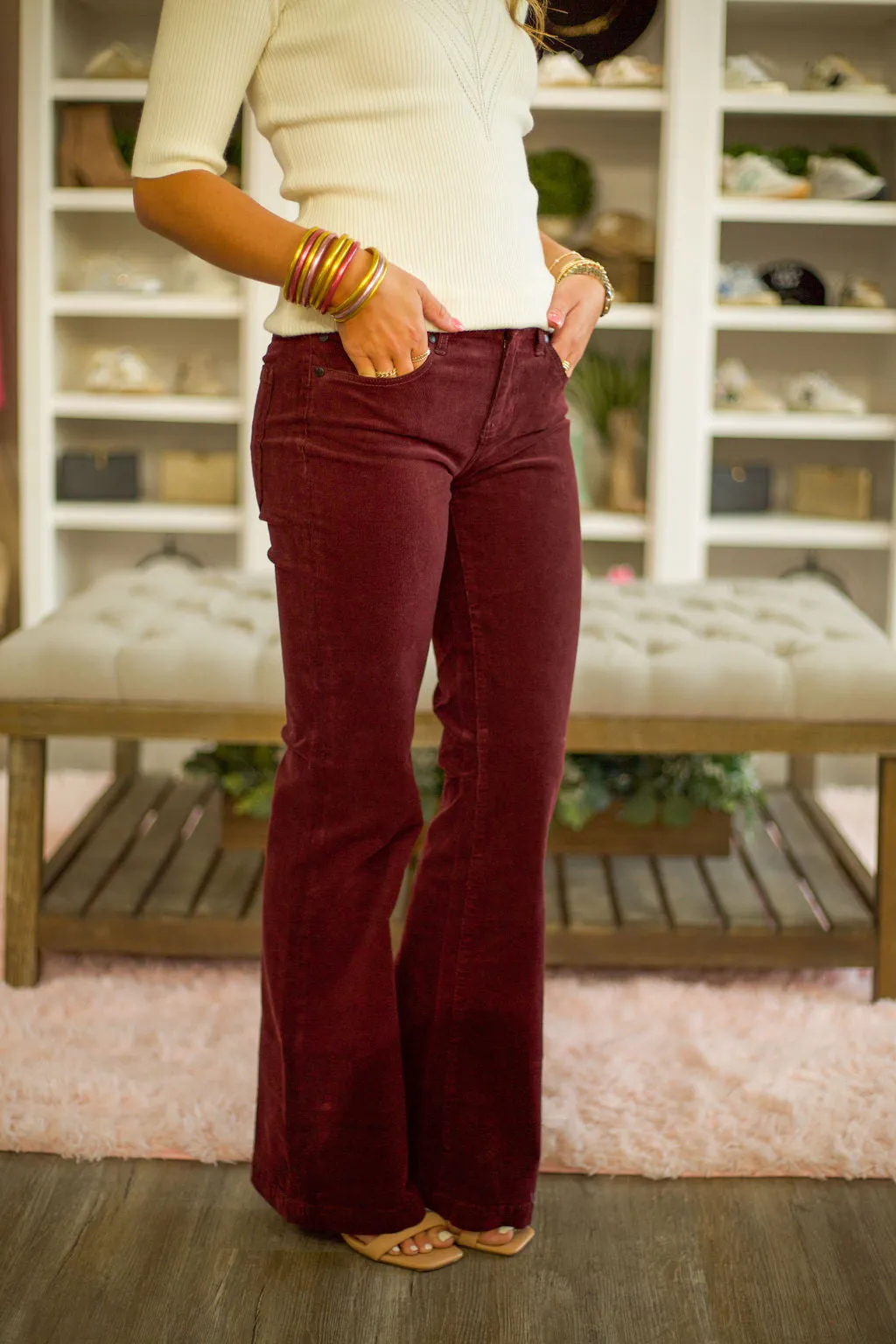 Corduroy Hannah Flare 32" ins