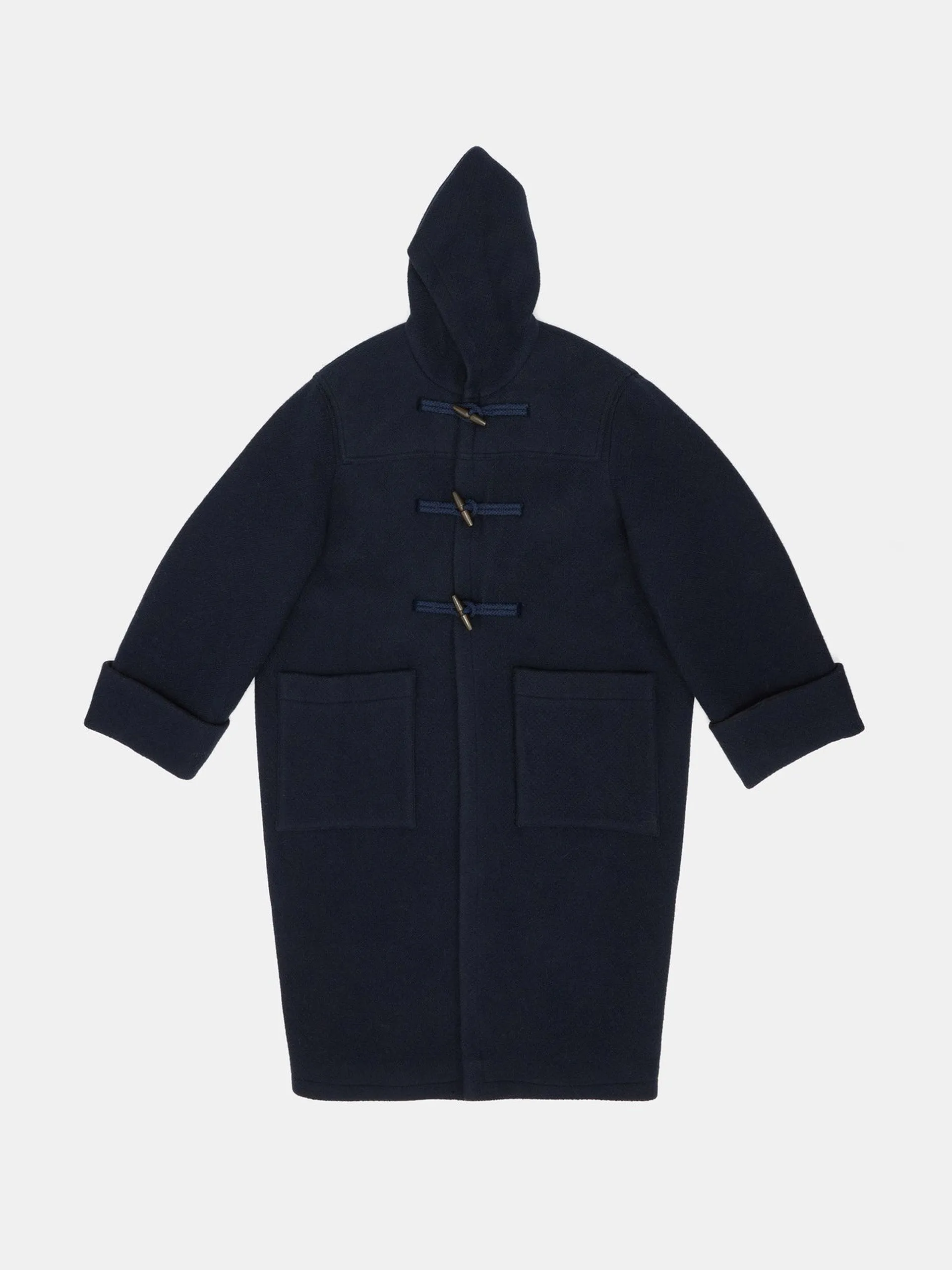 Cuffed duffle coat