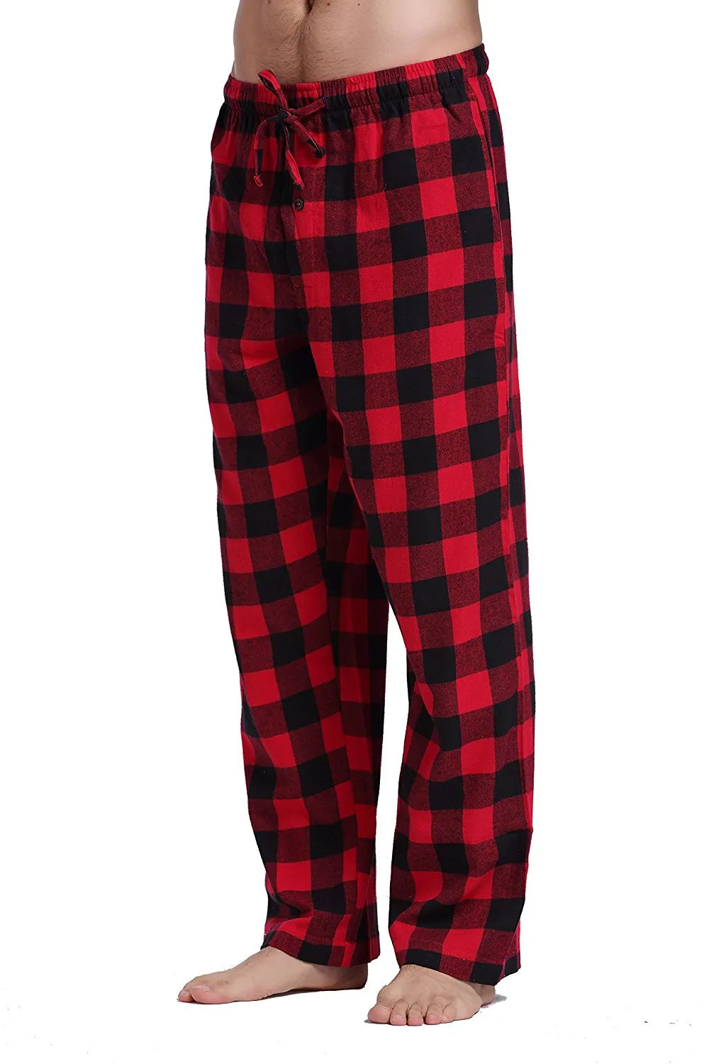 CYZ Men's 100% Cotton Super Soft Flannel Plaid Pajama Pants