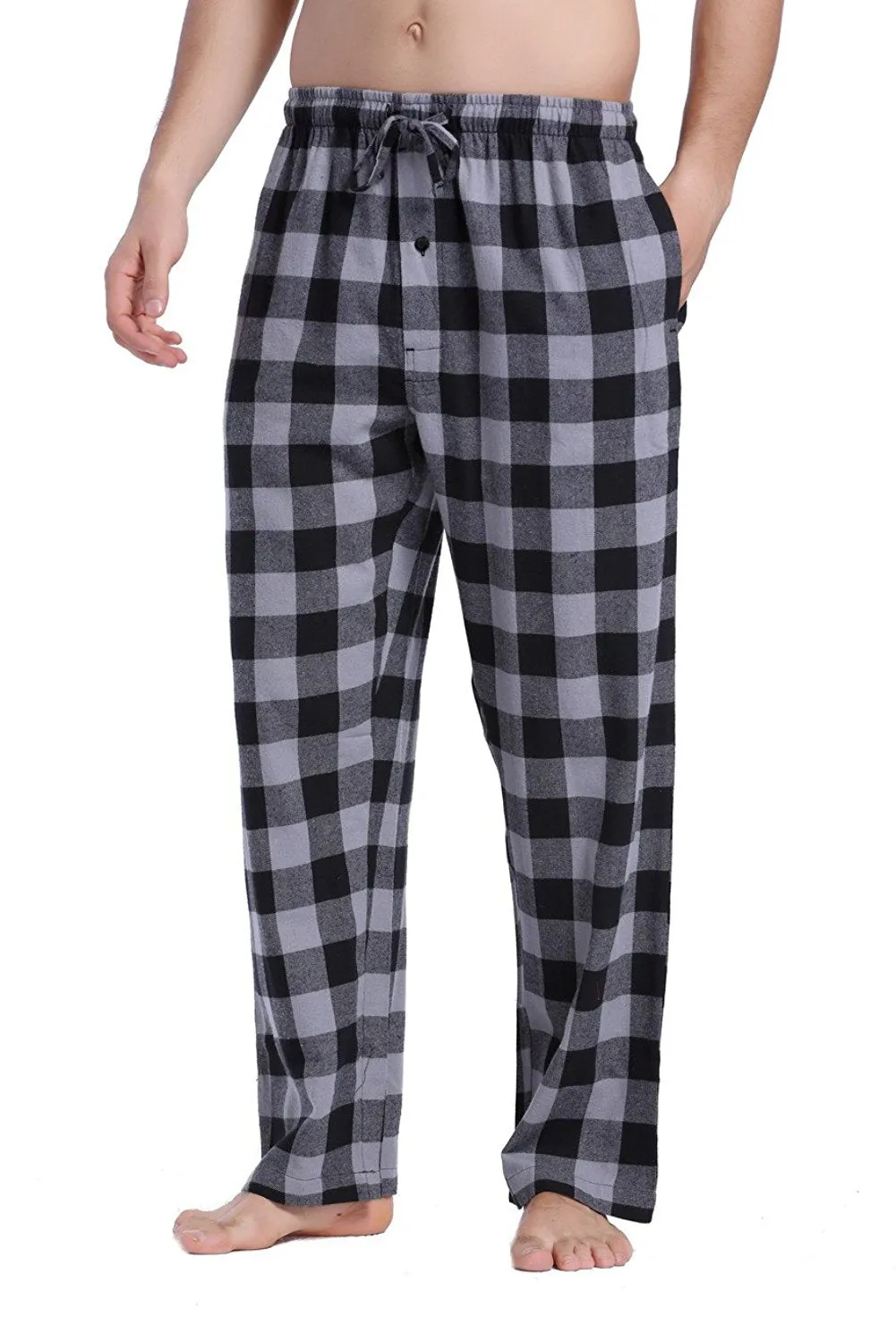 CYZ Men's 100% Cotton Super Soft Flannel Plaid Pajama Pants