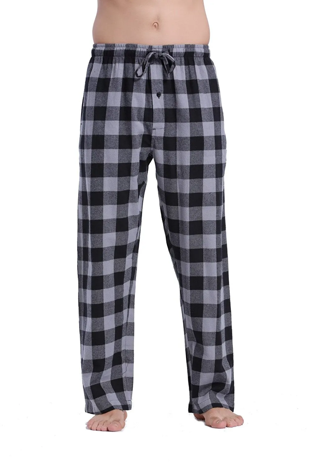 CYZ Men's 100% Cotton Super Soft Flannel Plaid Pajama Pants