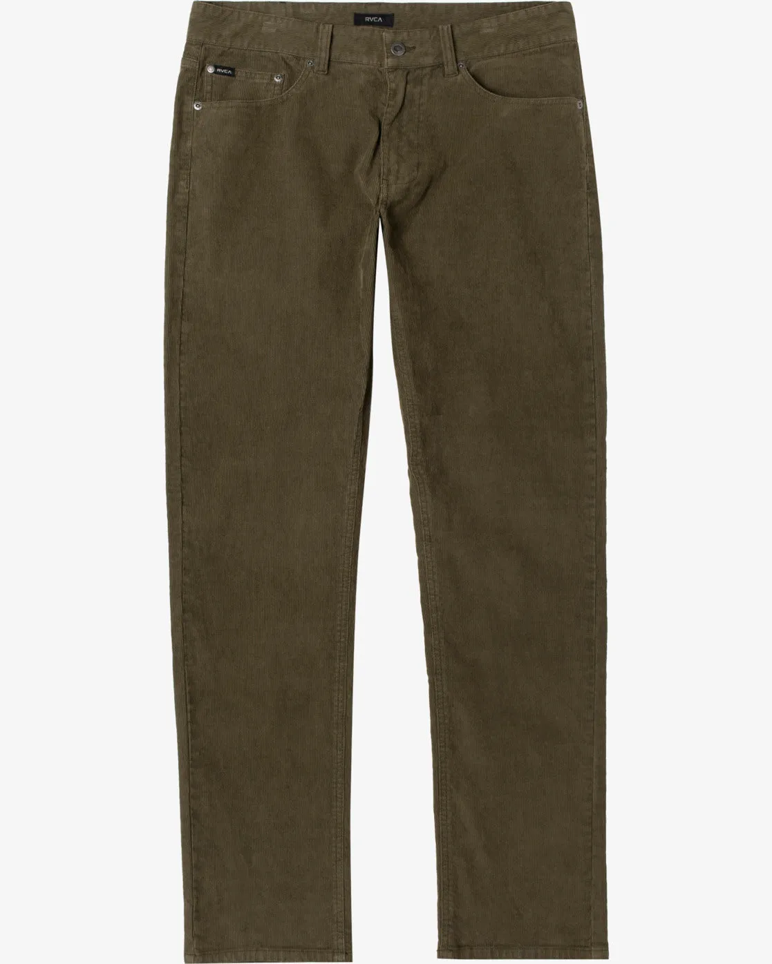 Daggers Pigment Slim Fit Corduroy Pants - Olive