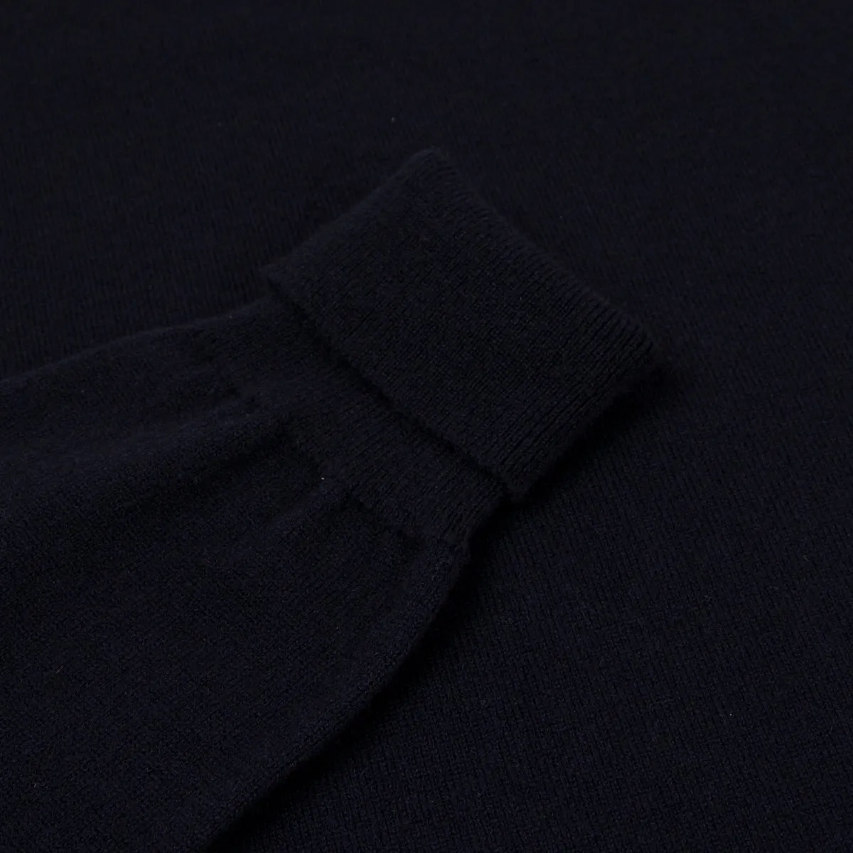 Dark Navy Elgin 2ply Roll Neck Cashmere Sweater