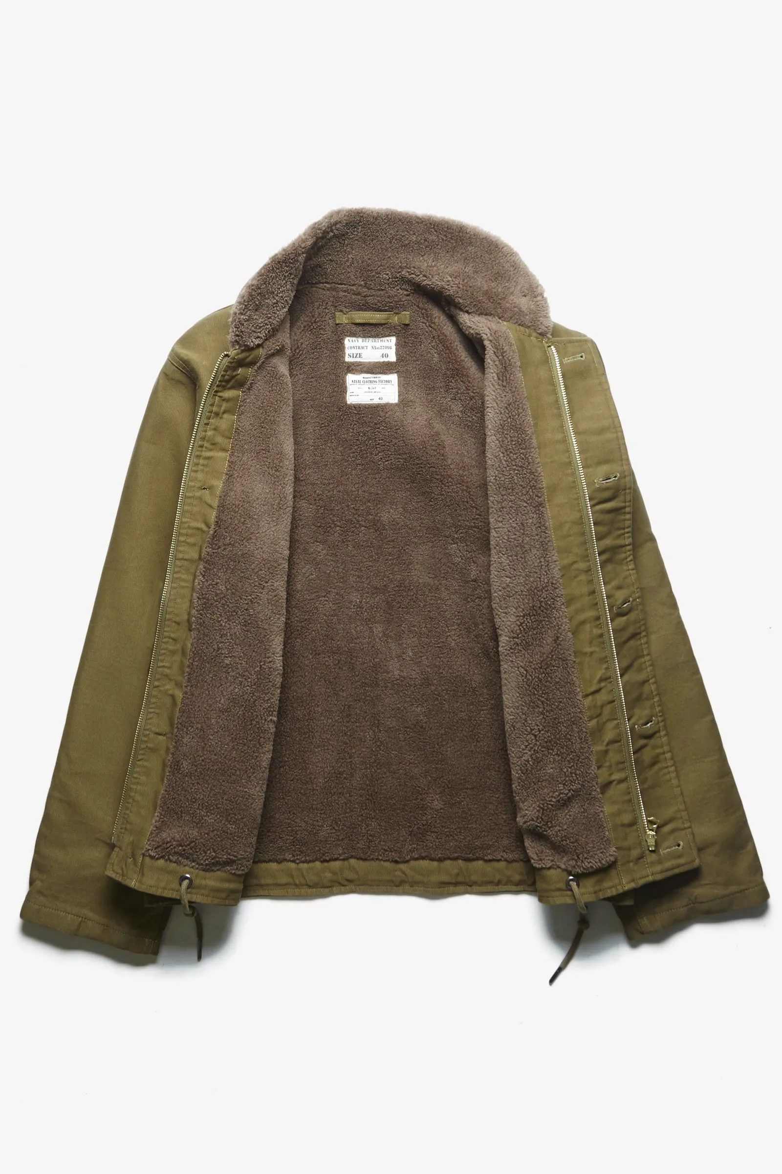 Deadstock - USN N1 Deck Jacket - Olive