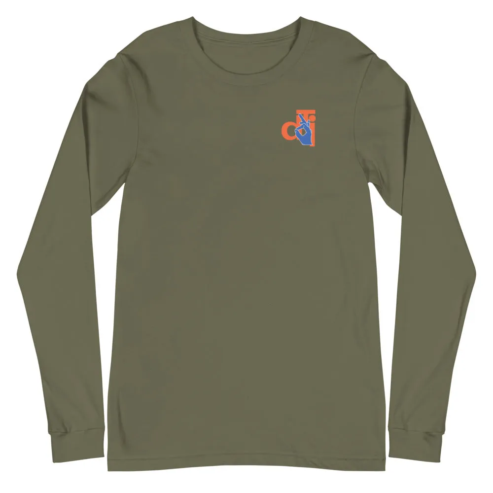 Descendants of the Island Blue and Orange Logo Long Sleeve Tee