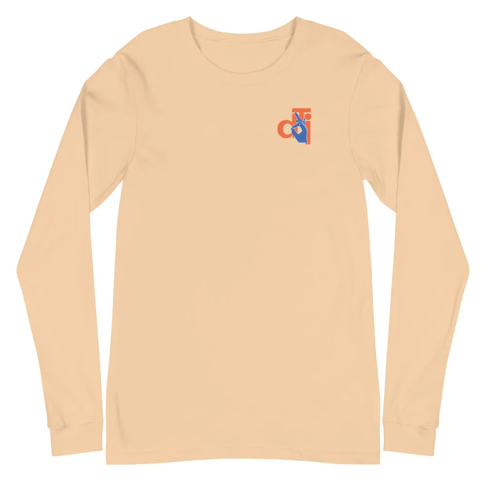 Descendants of the Island Blue and Orange Logo Long Sleeve Tee