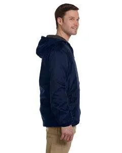 Dickies Fleece-Lined Hooded Nylon Jacket 33237 Dark Navy