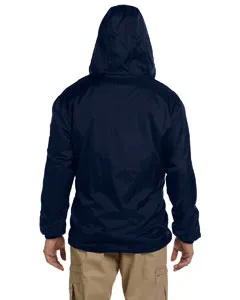 Dickies Fleece-Lined Hooded Nylon Jacket 33237 Dark Navy