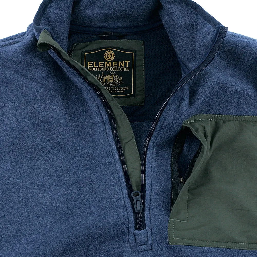 Element Windrift Quarter Zip Jacket Eclipse Navy Heather