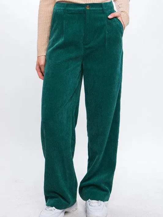 Everyday Style Corduroy Trouser Pants