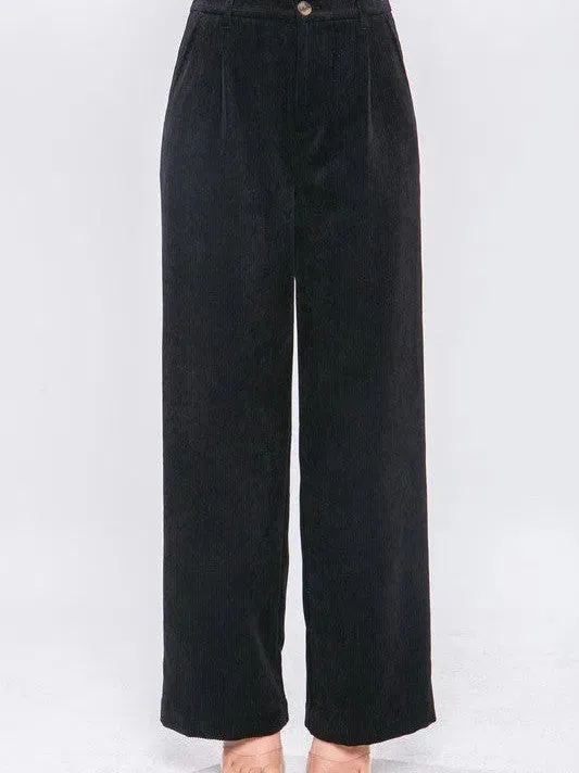 Everyday Style Corduroy Trouser Pants