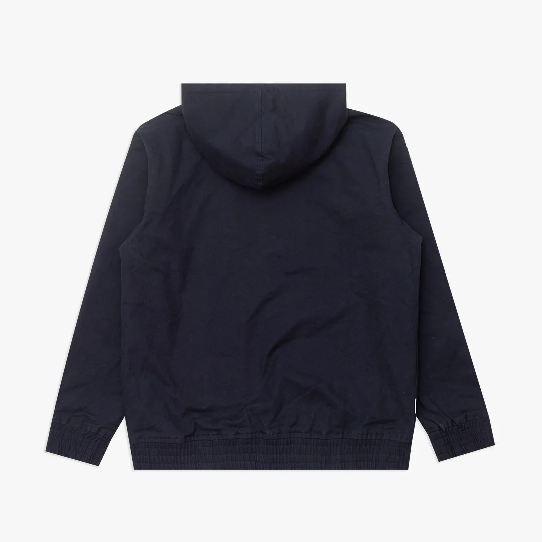 Fasten Hooded Jacket Navy