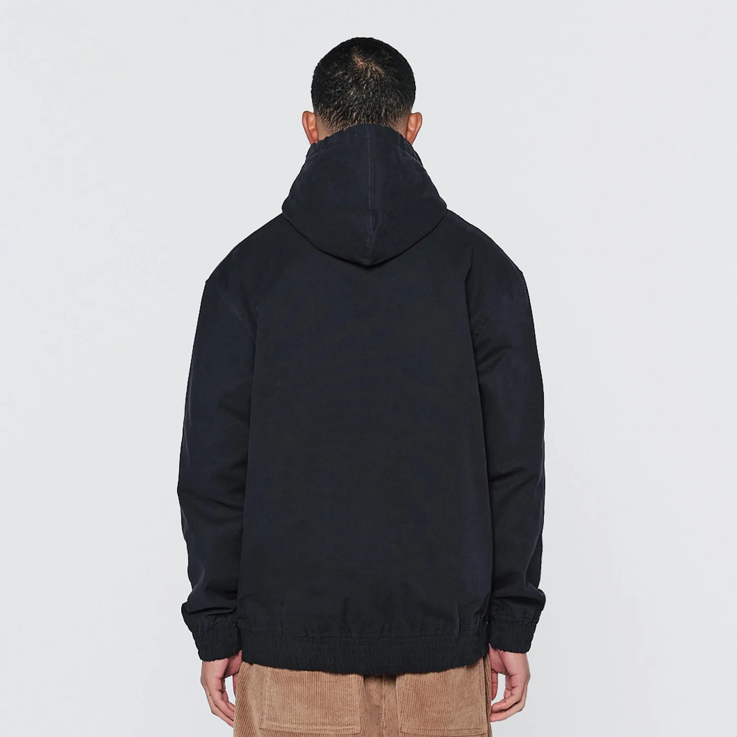 Fasten Hooded Jacket Navy