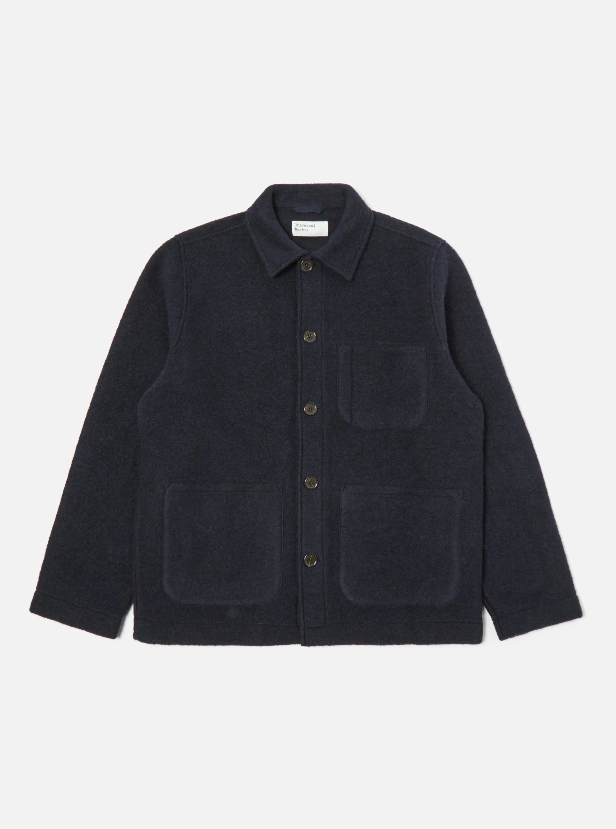 FIELD JACKET WOOL FLEECE NAVY / UNIVERSAL WORKS