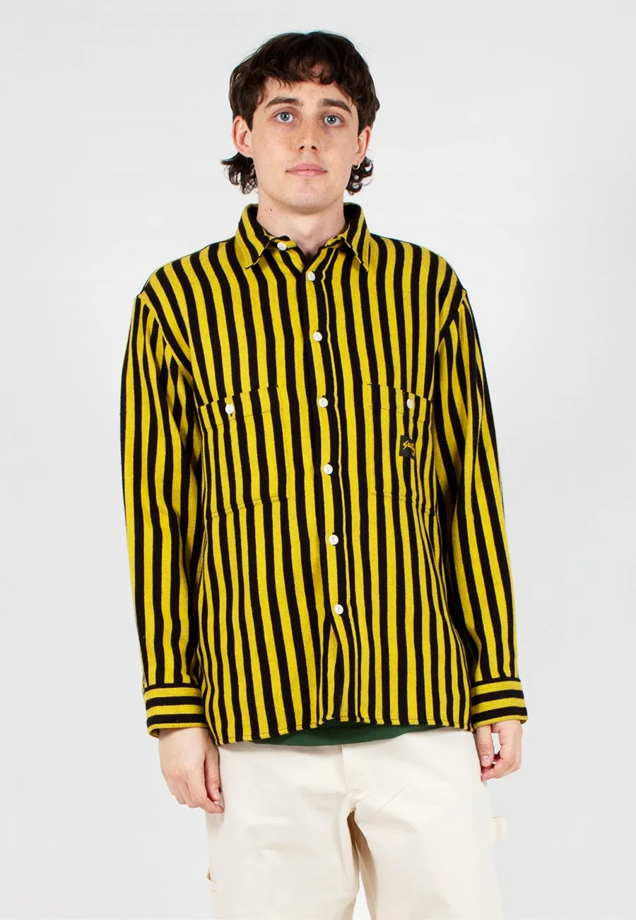 Flannel Shirt - old yellow stripe