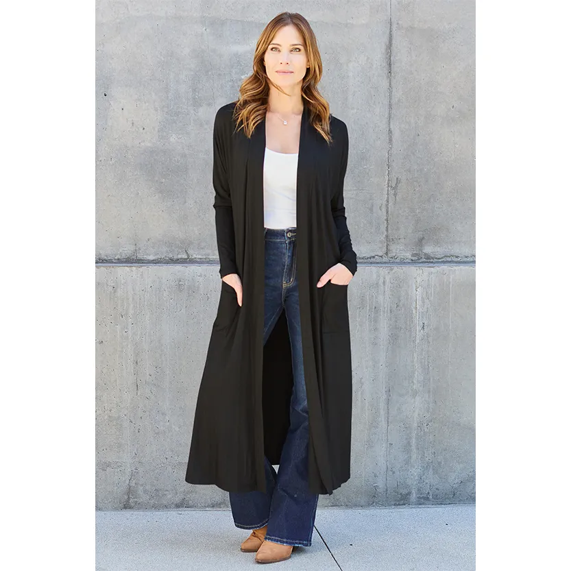 Funki Buys | Jackets | Women's Open Front Long Sleeve Coat