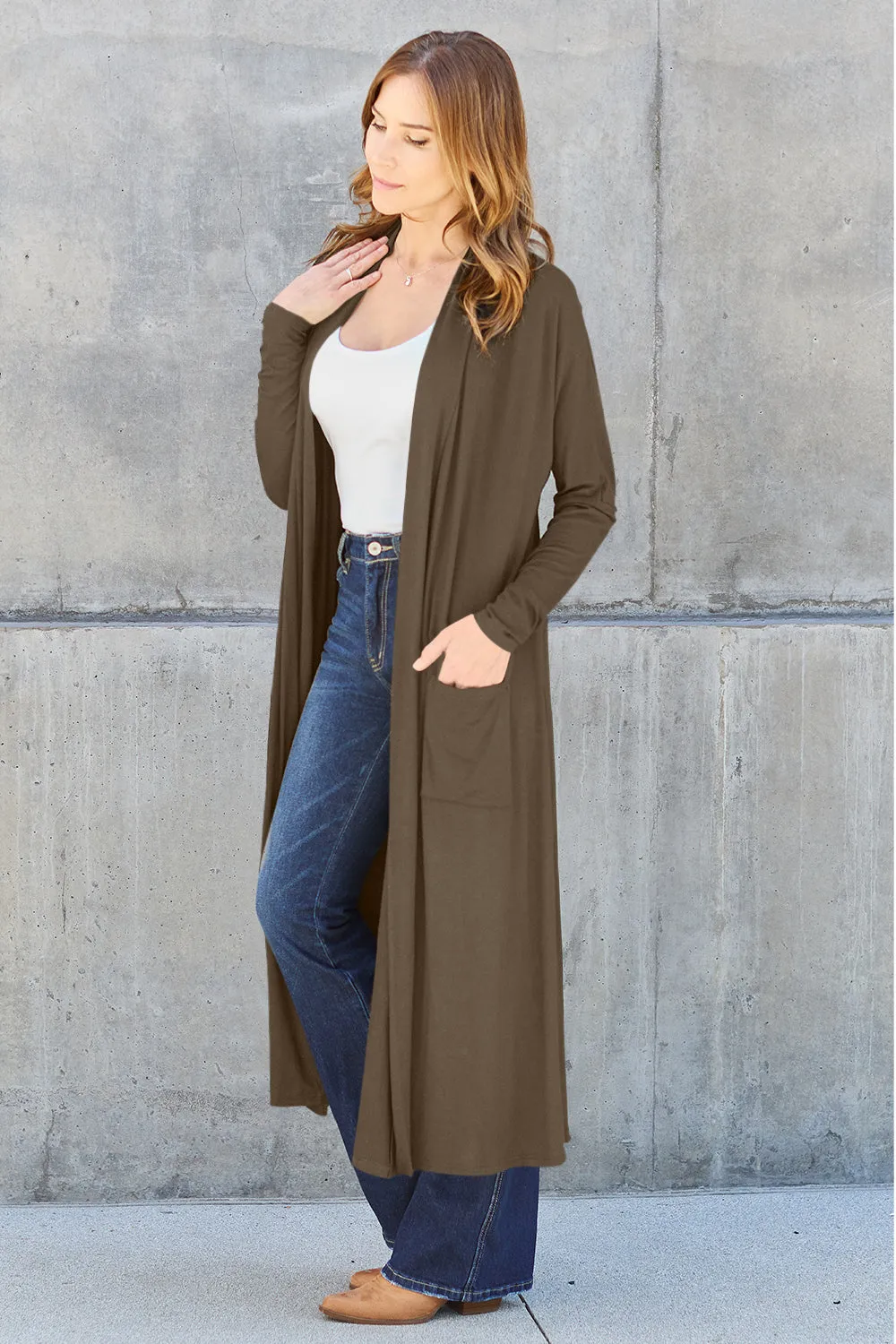 Funki Buys | Jackets | Women's Open Front Long Sleeve Coat