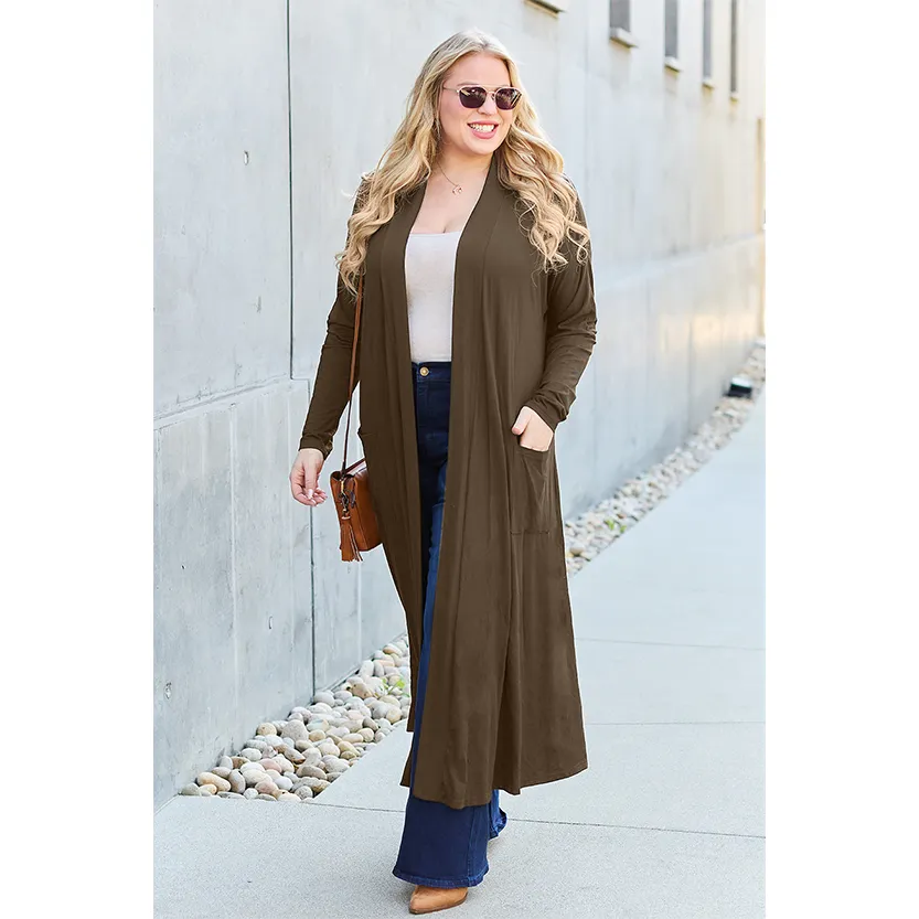 Funki Buys | Jackets | Women's Open Front Long Sleeve Coat