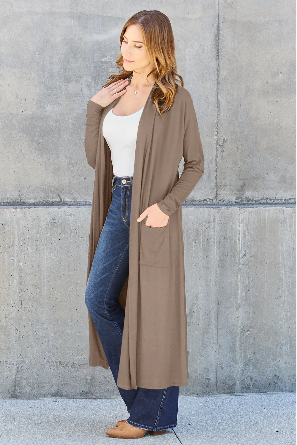 Funki Buys | Jackets | Women's Open Front Long Sleeve Coat