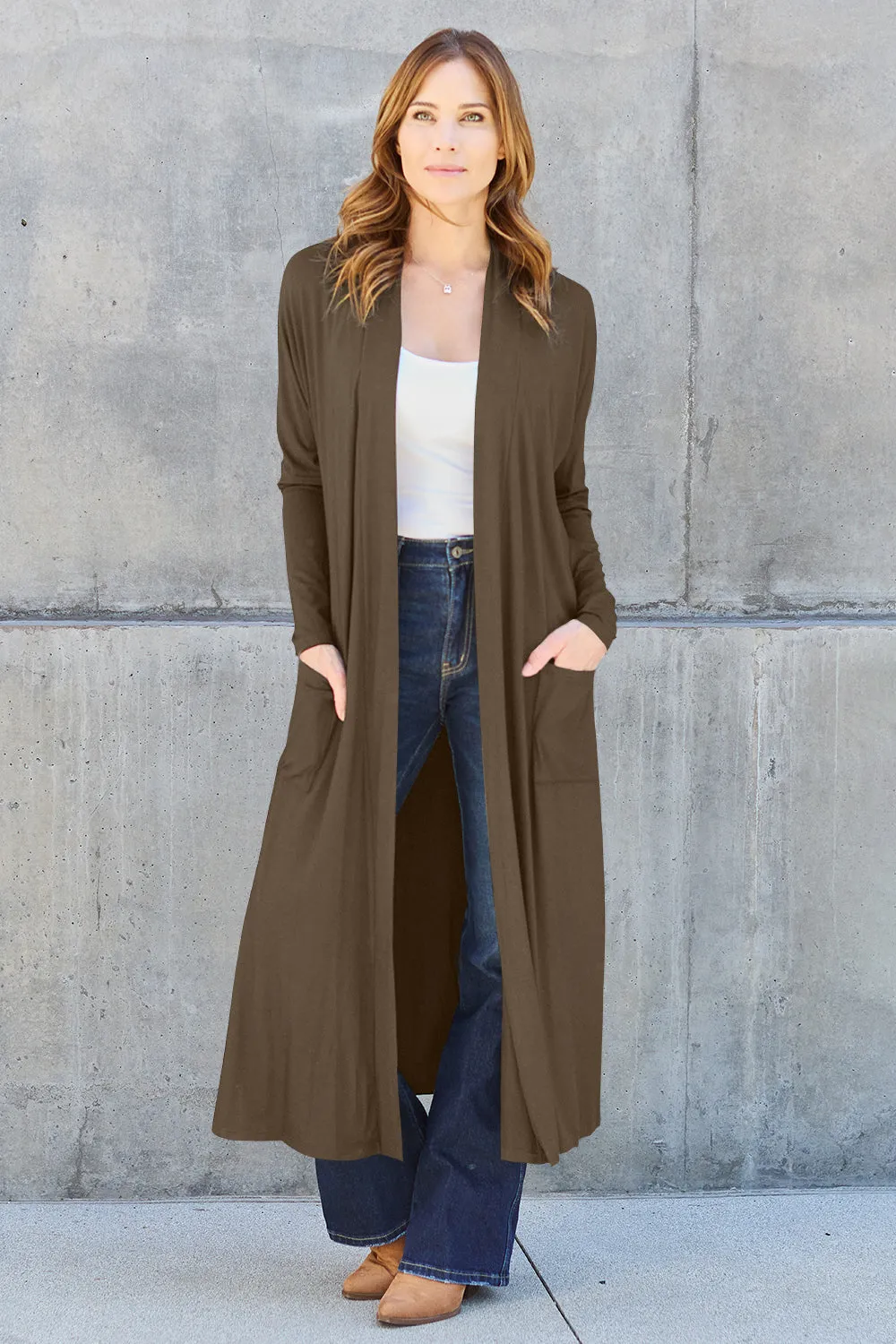 Funki Buys | Jackets | Women's Open Front Long Sleeve Coat