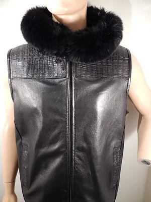 G Gator - 903 Crocodile Vest with Fox Collar