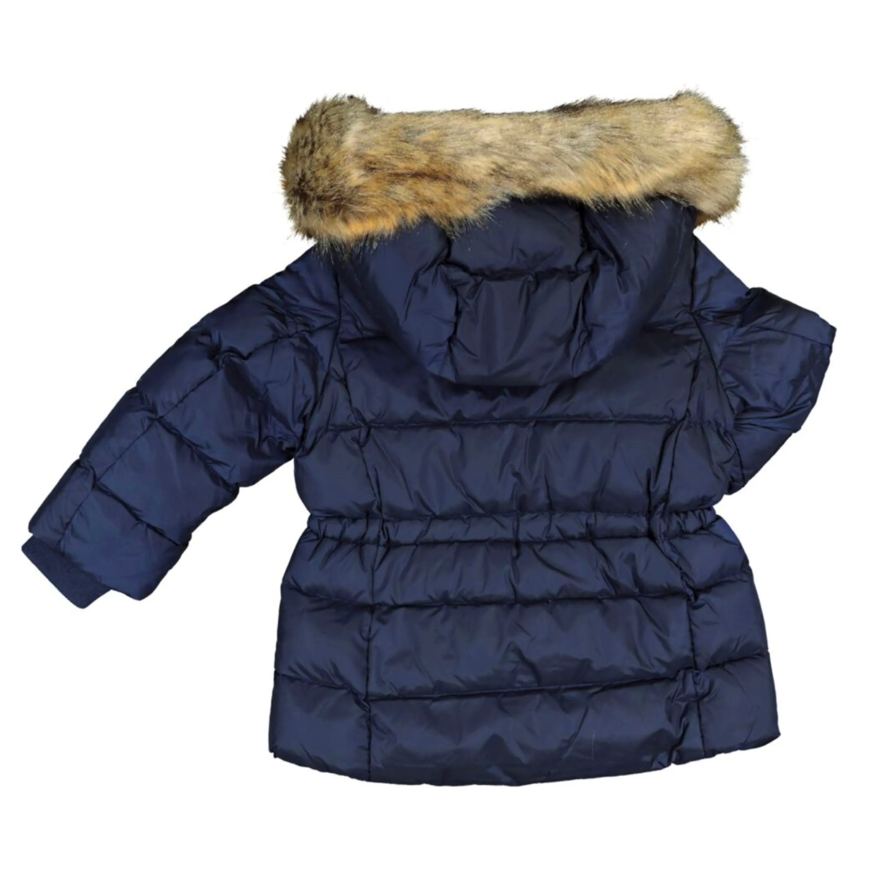 Girls Ralph Lauren Navy Fur Parka