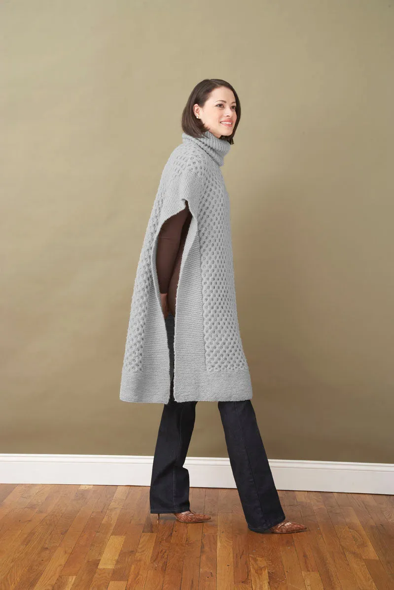 Honeycomb Poncho Pattern (Knit)