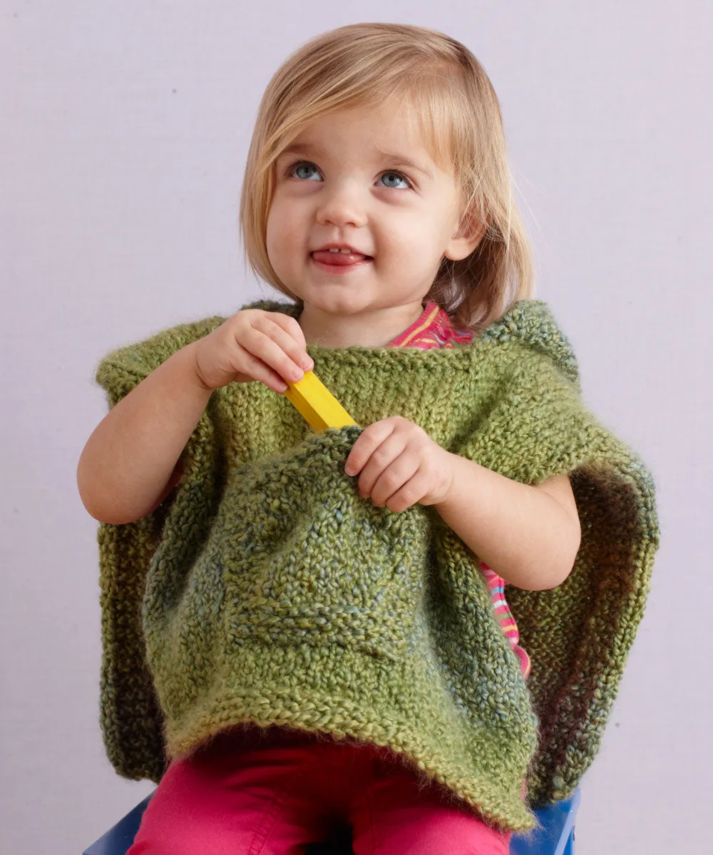 Hooded Baby Poncho Pattern (Knit) - Version 5