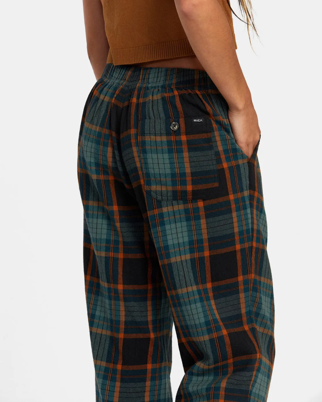 Hudson Wide Leg Pants - Rvca Black