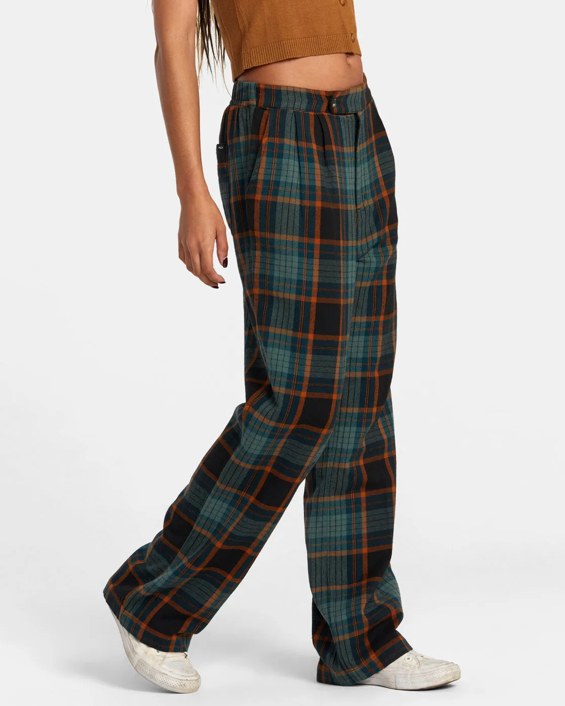 Hudson Wide Leg Pants - Rvca Black