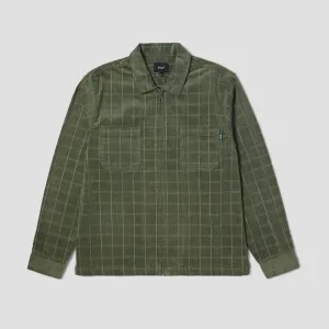 Huf Trenton Zip Shacket Olive