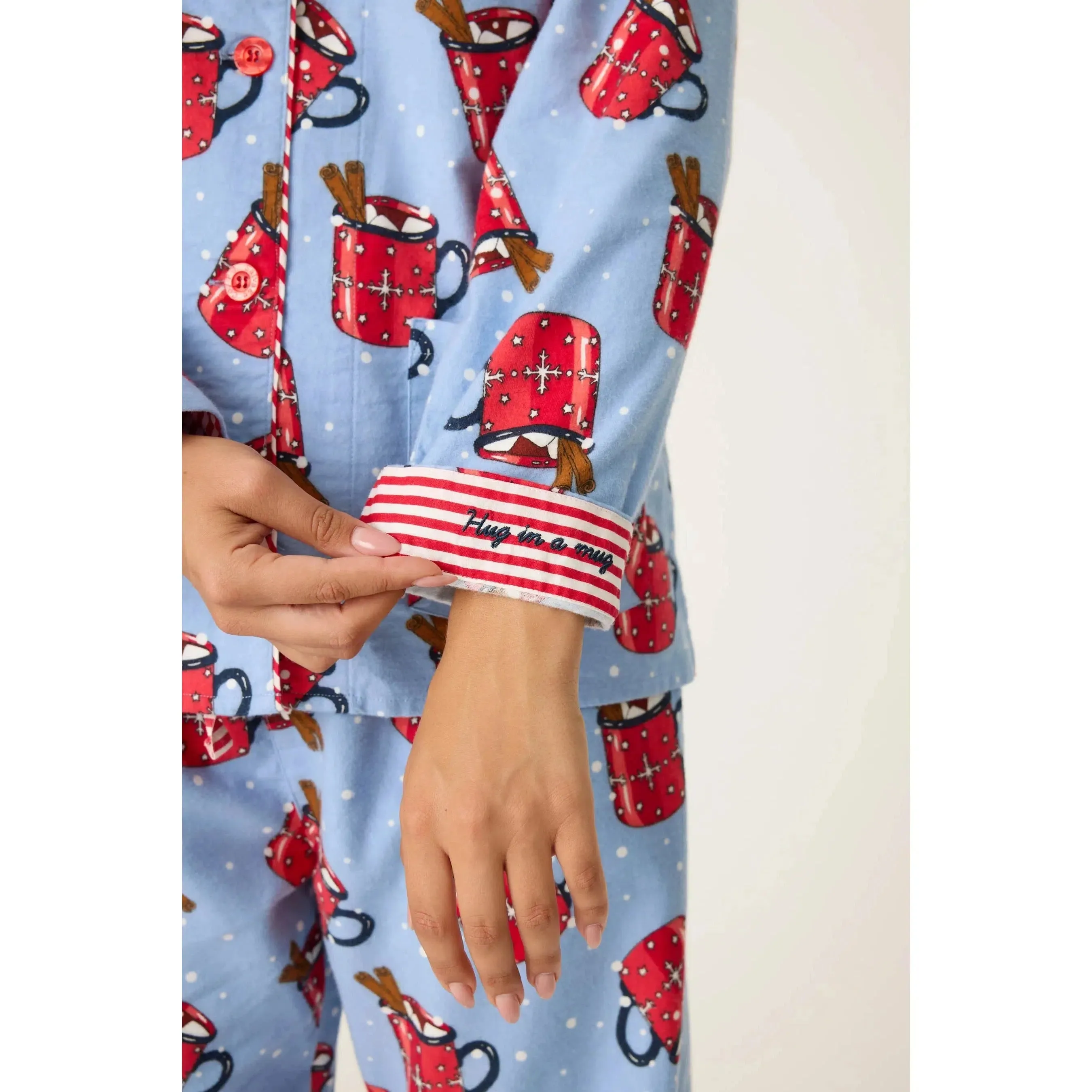 HUG IN A MUG FLANNEL PJ SET