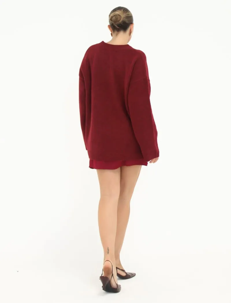 Hunter Crewneck | Merlot