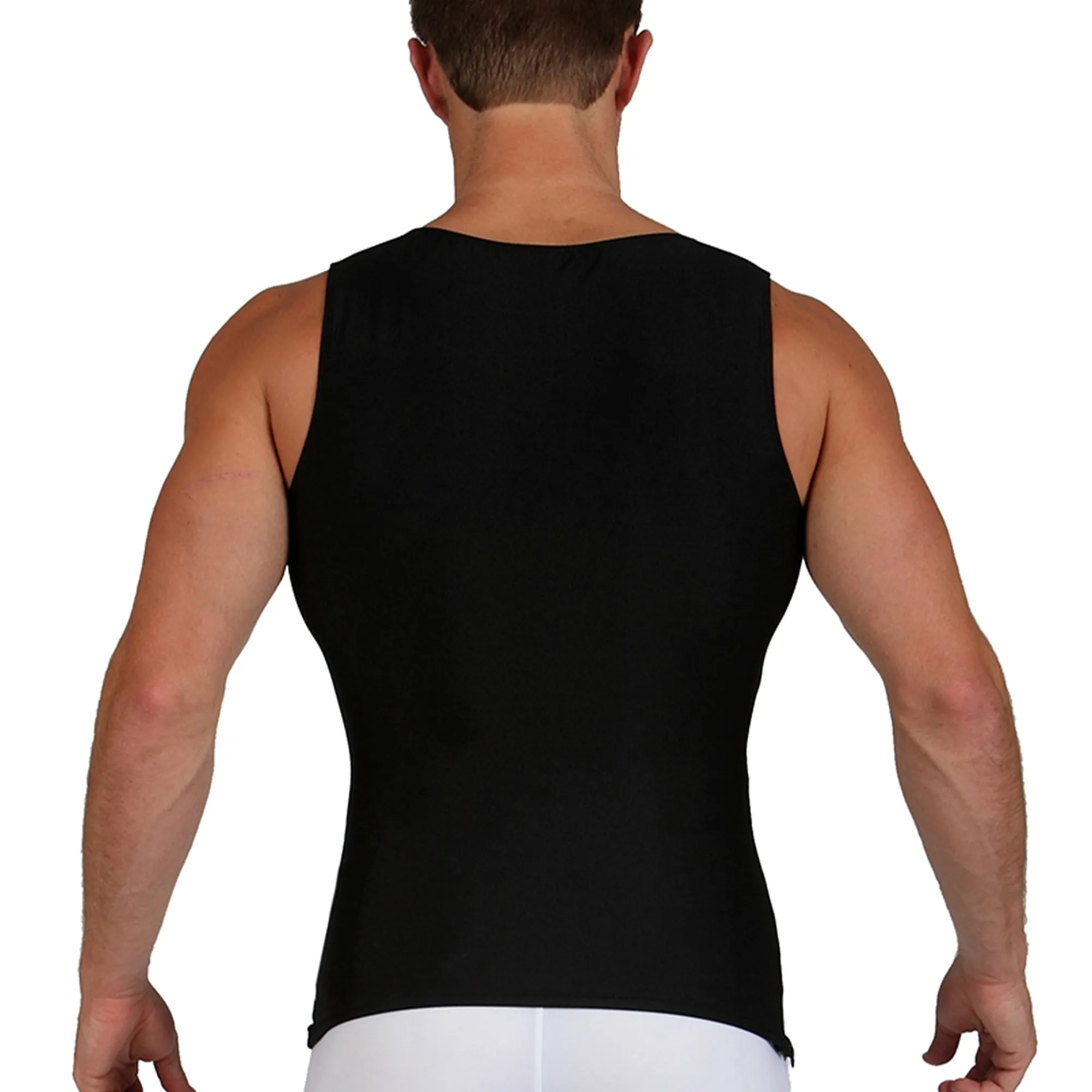 Insta Slim Compression Sleeveless Muscle Tank with Zipper MS00Z1