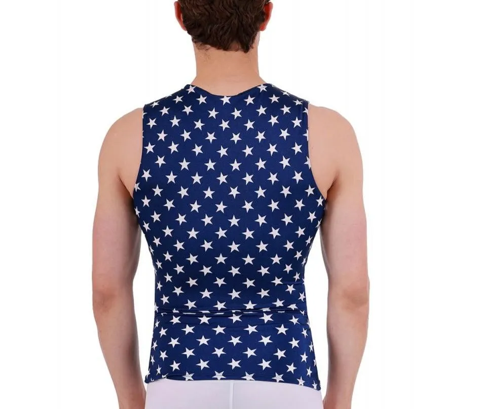 Insta Slim Stars Activewear Sleeveless Crew-Neck 4TAT0N1