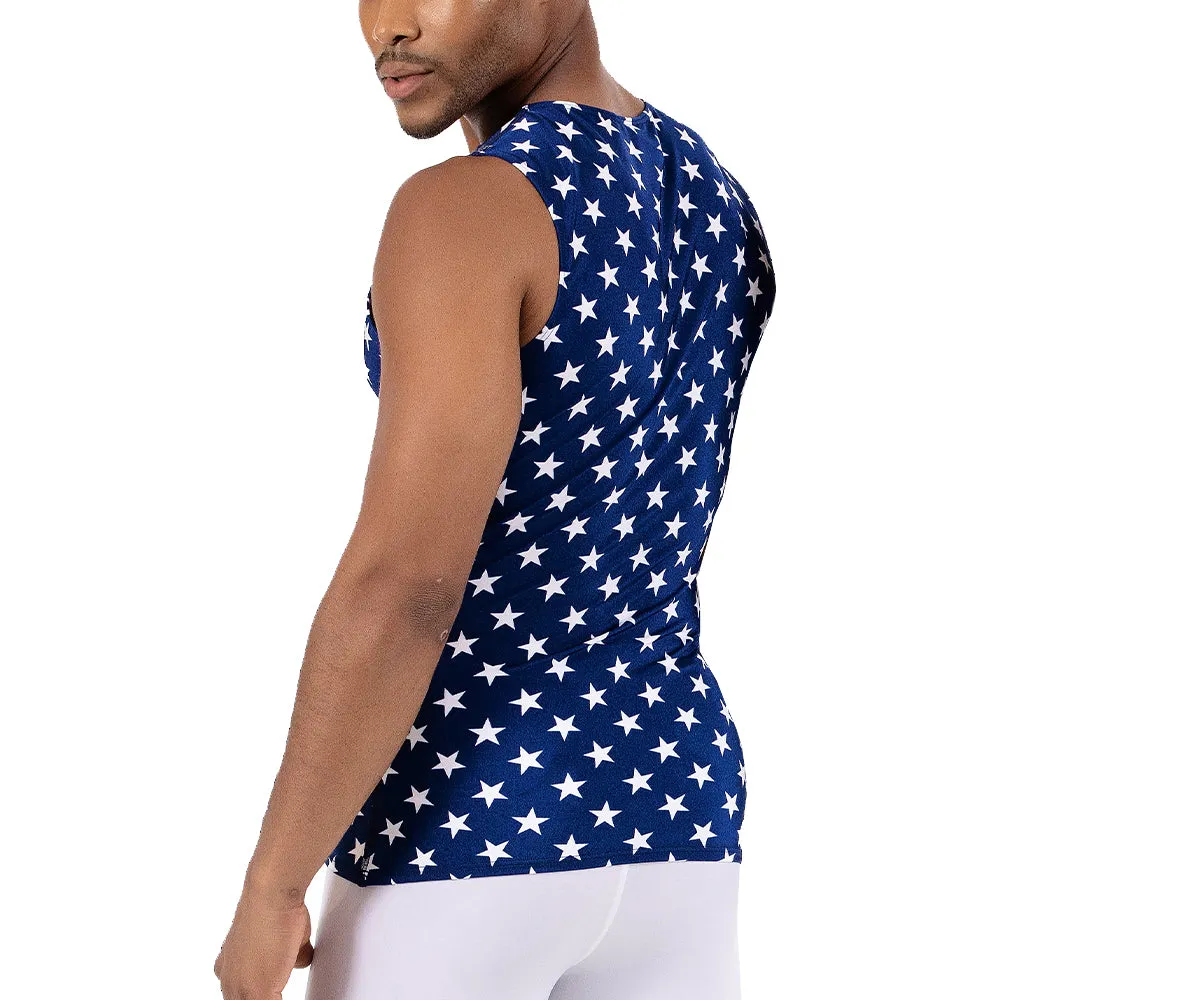 Insta Slim Stars Activewear Sleeveless V- Neck 4VAT0N1