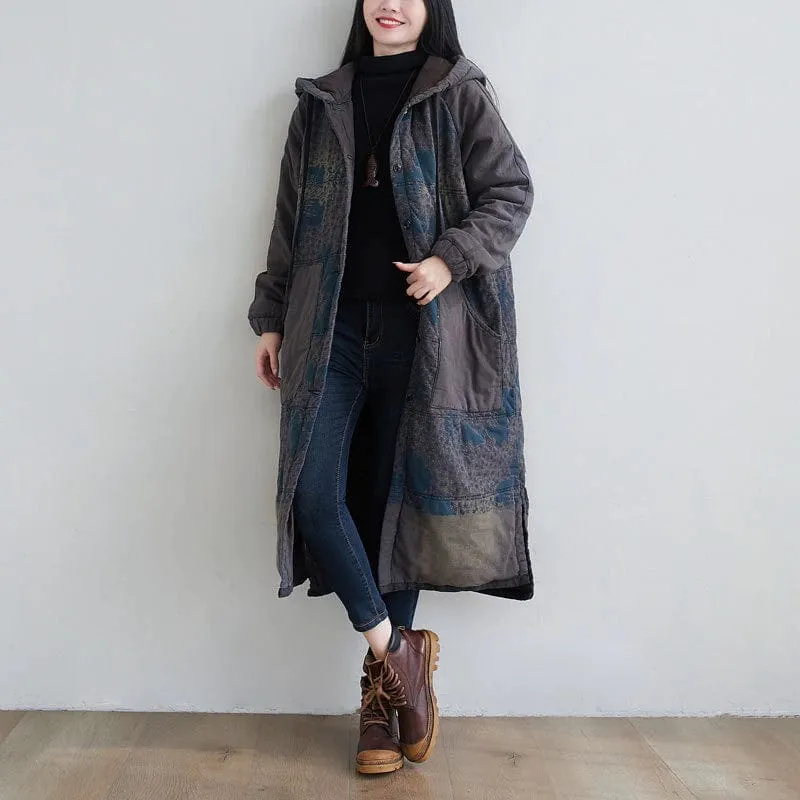 Irregular Split Padded Parka