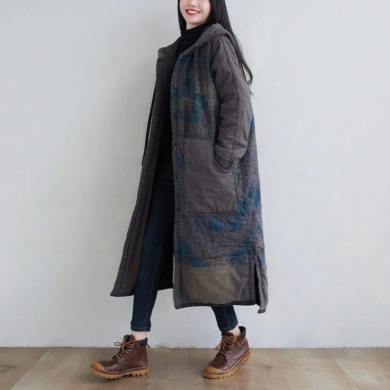 Irregular Split Padded Parka