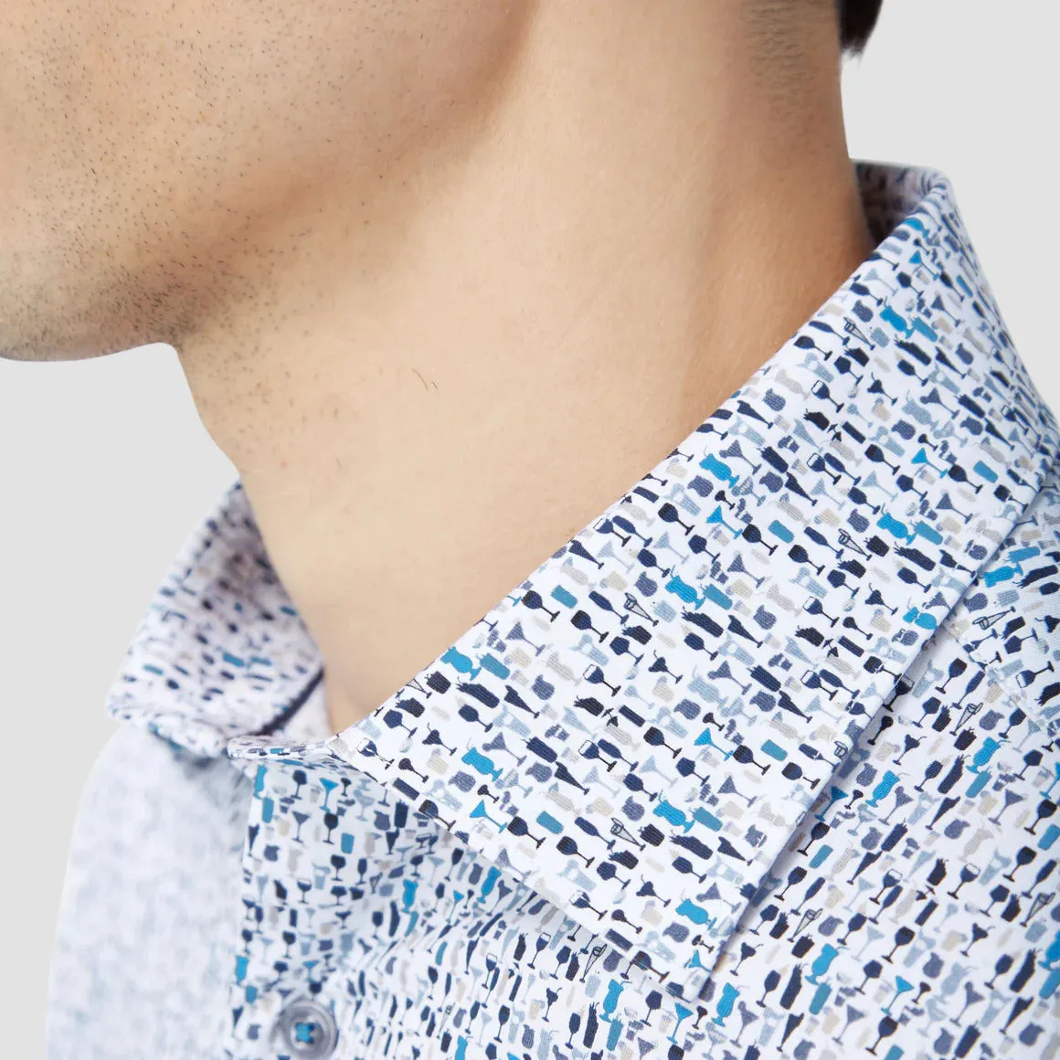 James Cocktail Print OoohCotton® Shirt