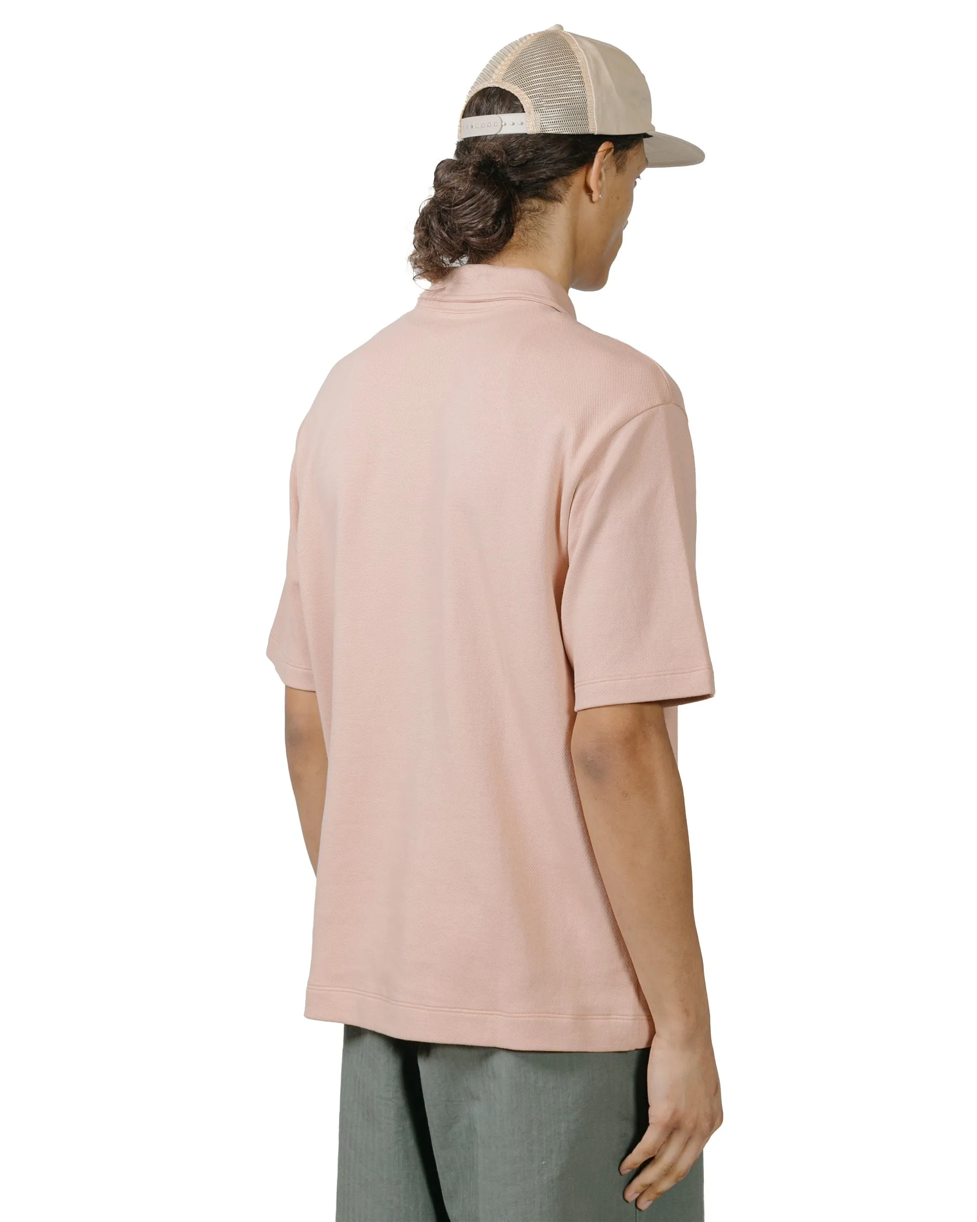 Lady White Co. Half Zip Polo Pink Glass