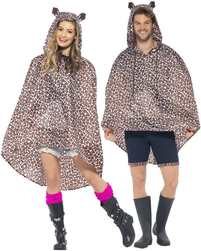 Leopard Party Poncho Regenschutz