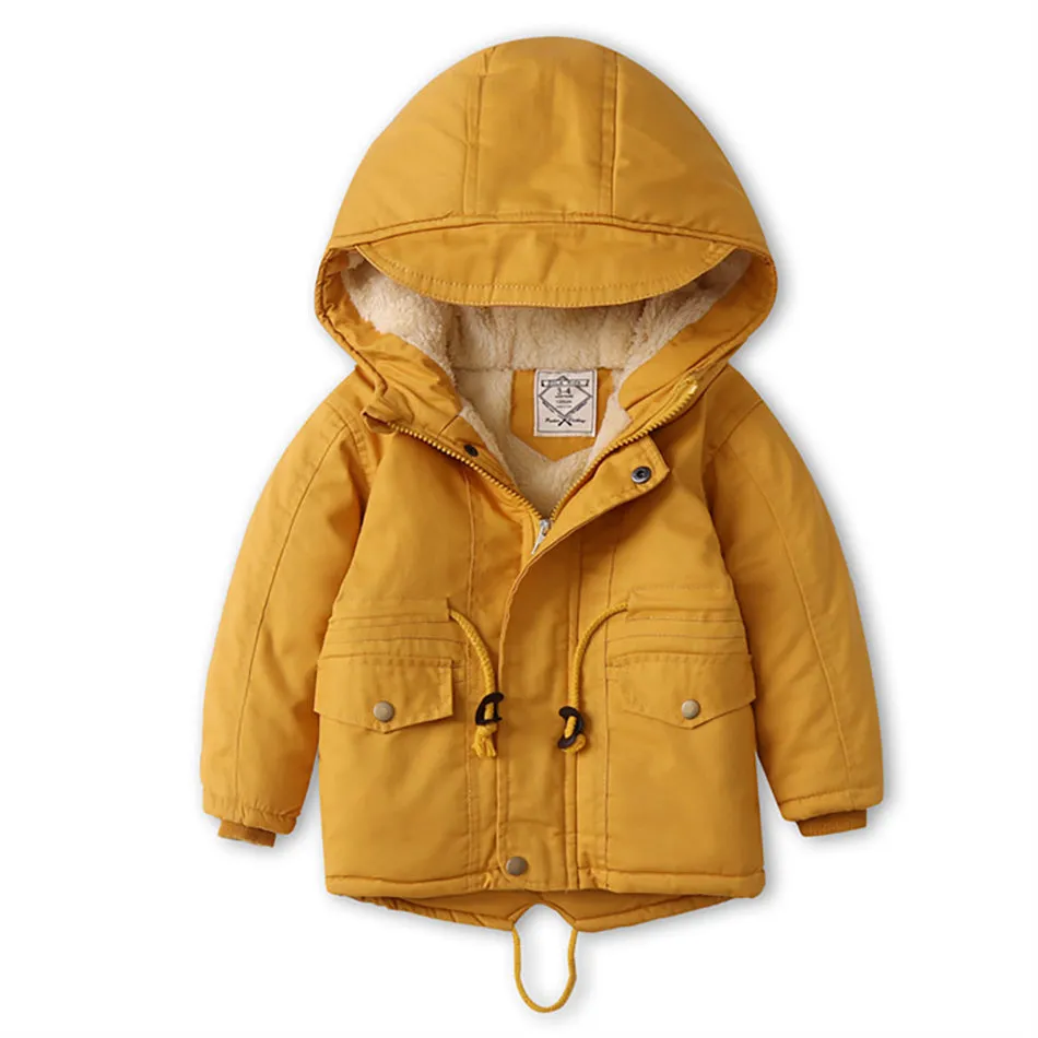 LM 6035 Europe And American Wind Boy's Coat And Cashmere Boy's Windcoat For Autumn And Winter Children's Clothes