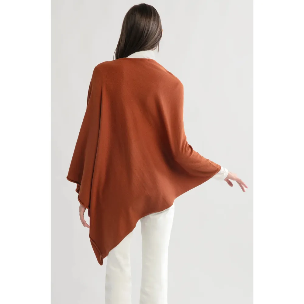 Look by M Basic Triangle Poncho Clay (Women's)