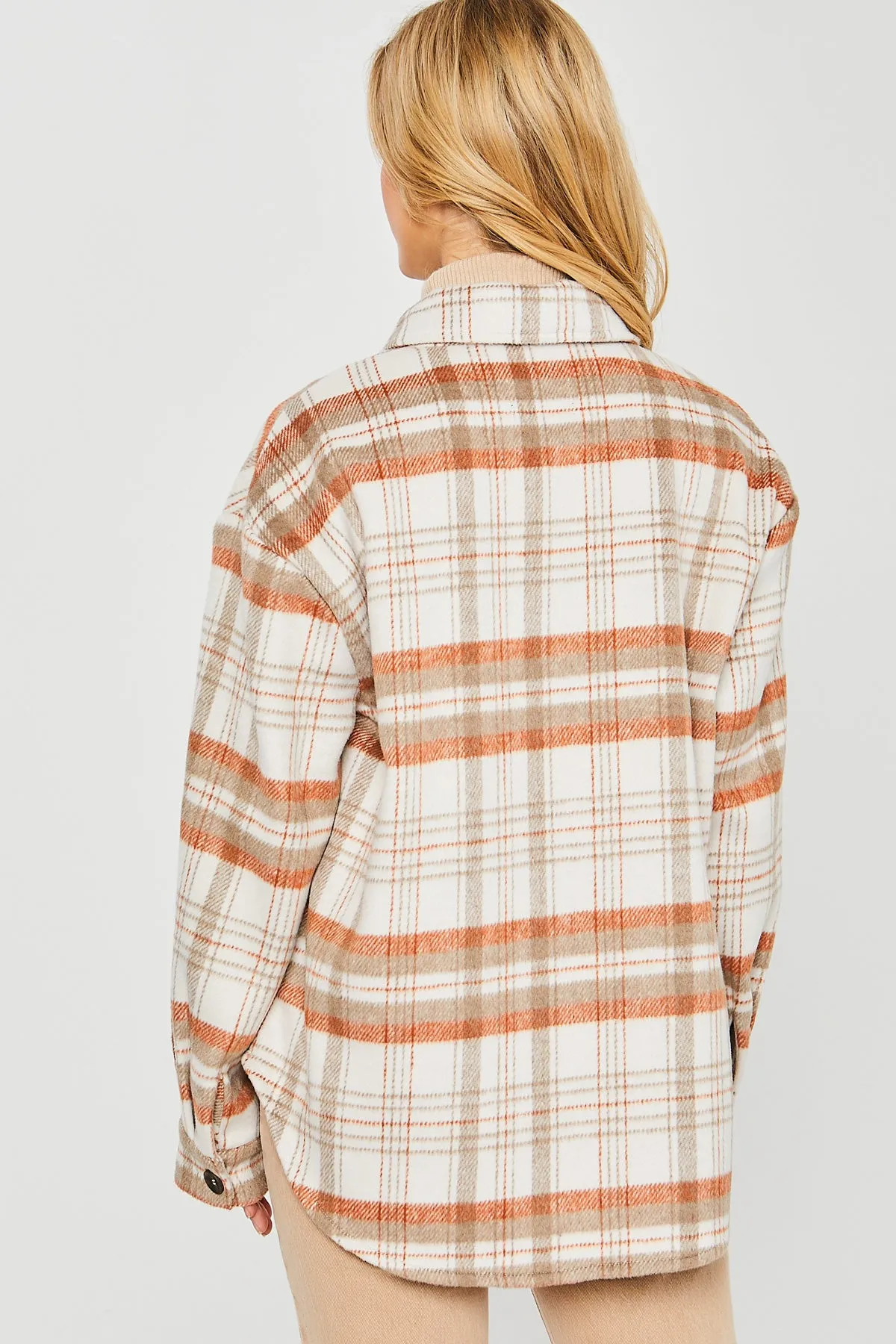 LT-80071 - PLAID BUST POCKET SHACKET 2-2-2