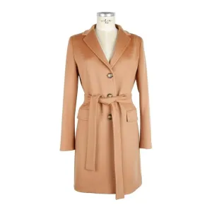 Made in Italy Beige Cashmere Jackets & Coat