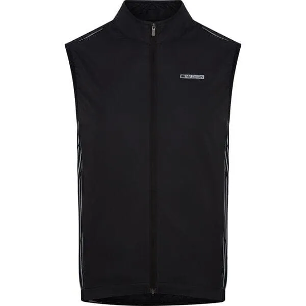 Madison Stellar Reflective windproof men's gilet; black - x-large