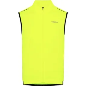 Madison Stellar Reflective windproof men's gilet; hi-viz yellow - medium