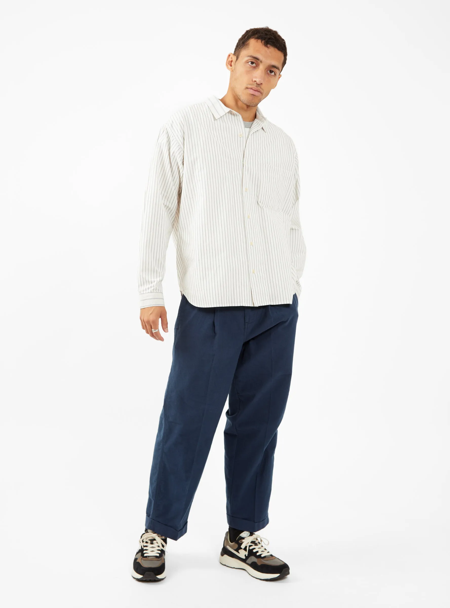 Manager Pleated Pants Navy