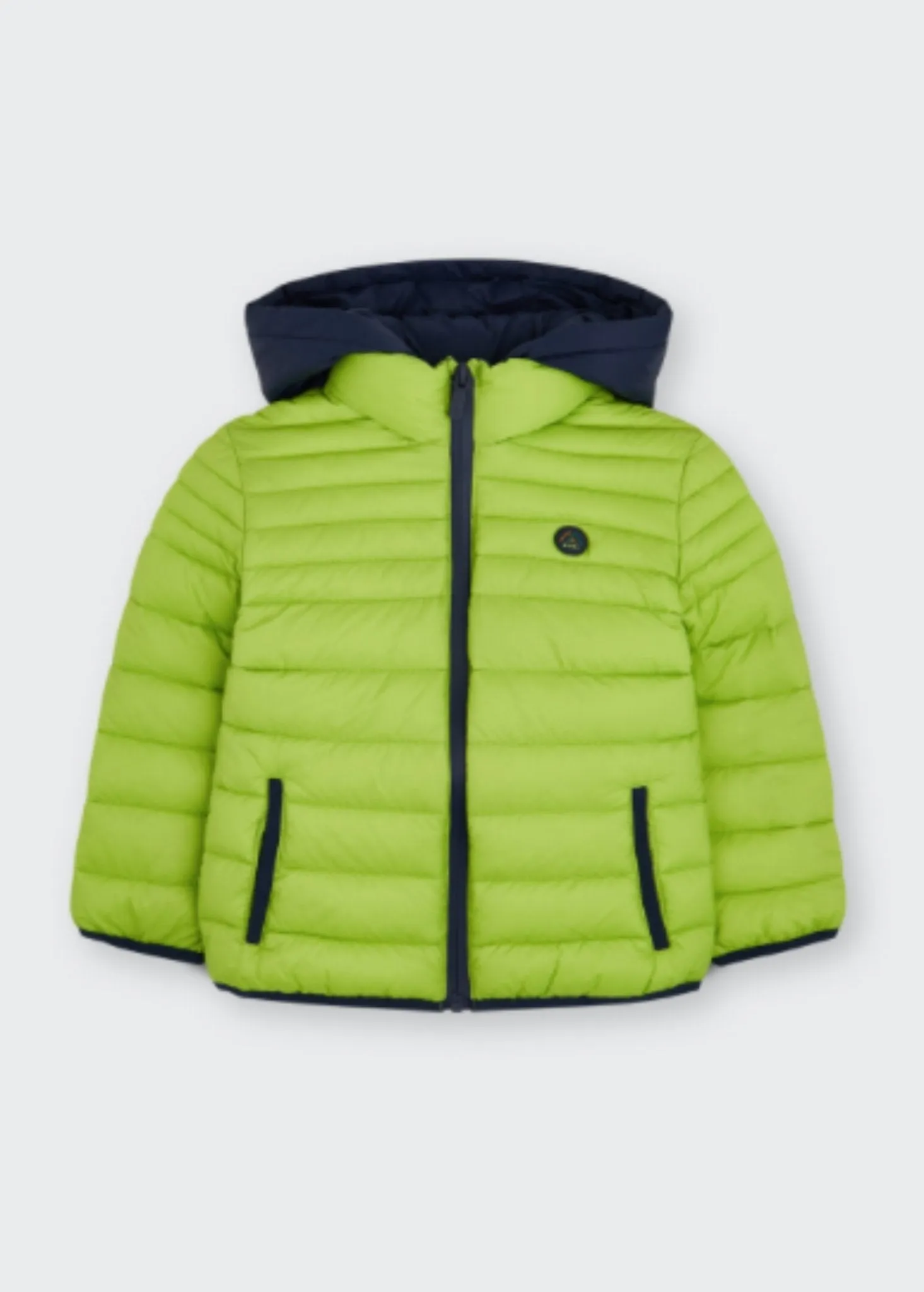 Mayoral Boys Lightweight Down Jacket In Neon Lime Green