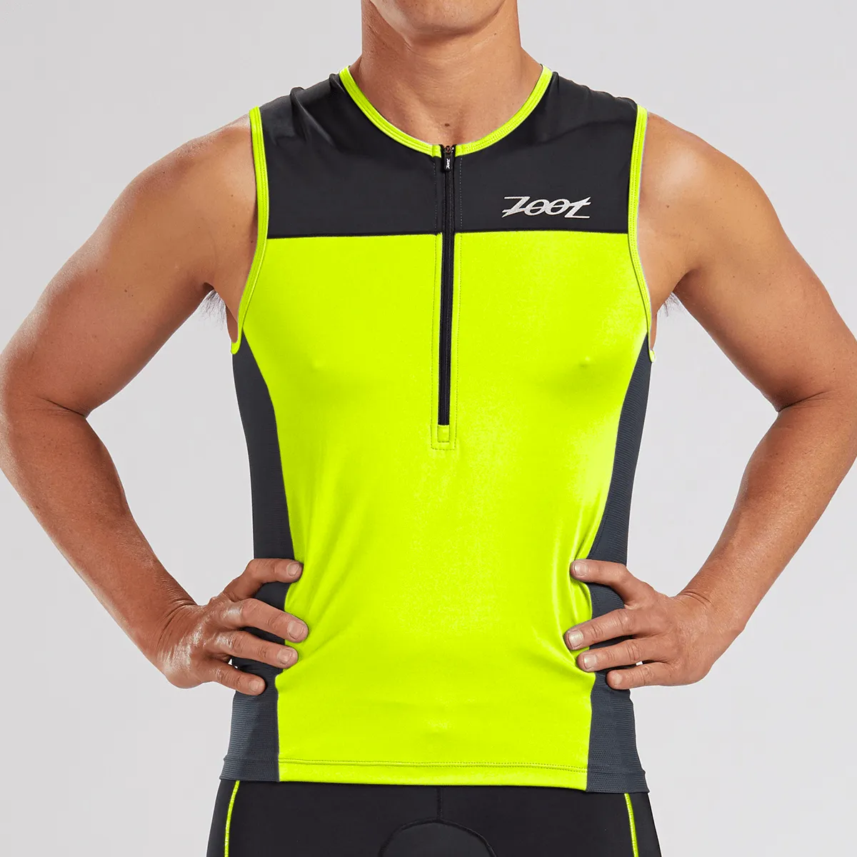 Mens Core  Tri Tank - Safety Yellow